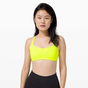 Lululemon Free To Be Bra Wild *Light Support, A/B Cup Size 8 Highlight Yellow